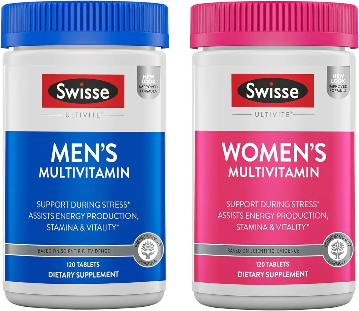 Swisse Daily Multivitamin for Men & Women Bundle Combo Pack | Supports Healthy Energy, Stress Relief, Mental Clarity & Performance, Immunity, and Heart Health SwisseBuy Supplements Australia
