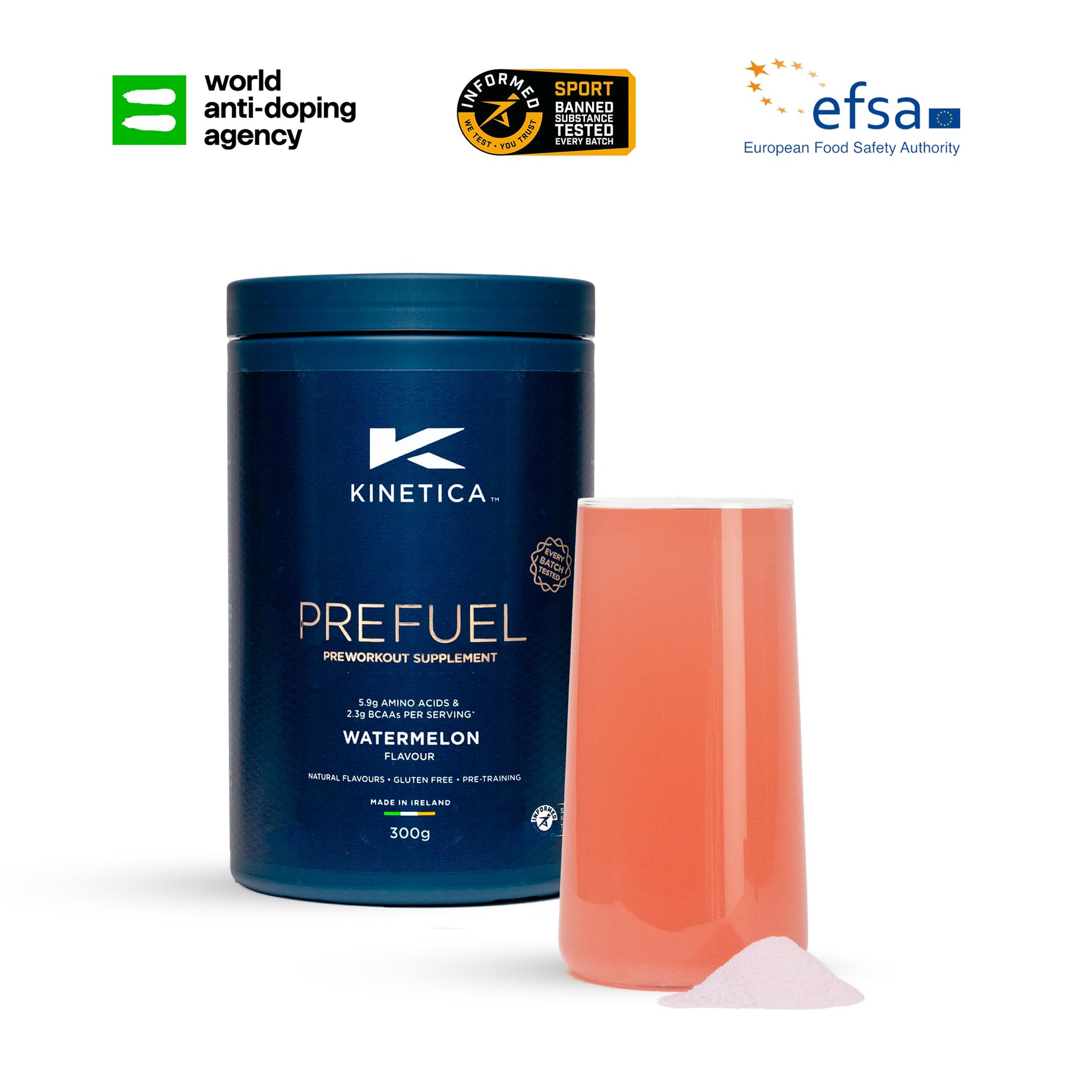 Kinetica PreFuel, Pre Workout, 5.9g Amino Acids & 2.3g BCAA's per Serving, 30 Servings KineticaBuy Supplements Australia