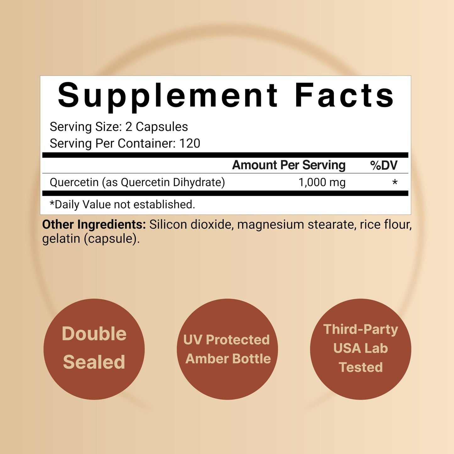 NatureBell Quercetin 1000mg Per Serving | 240 Capsules, Ultra Strength Quercetin NatureBellBuy Supplements Australia