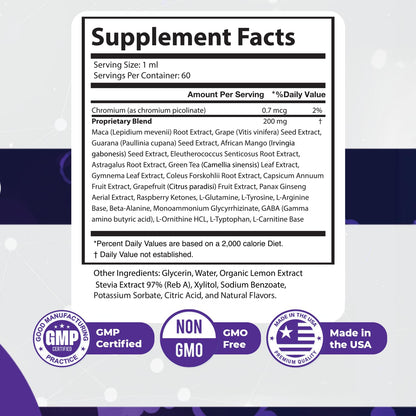 GlycoPezil – Daily Liquid Botanical Supplement with Chromium, Maca Root, Ginseng & Plant Extracts – Clean, Stimulant-Free Formula – GMP-Certifed, Non-GMO, Made in USA - 2 fl oz, 1 Month Supply Nature’s NutriWaveBuy Supplements Australia
