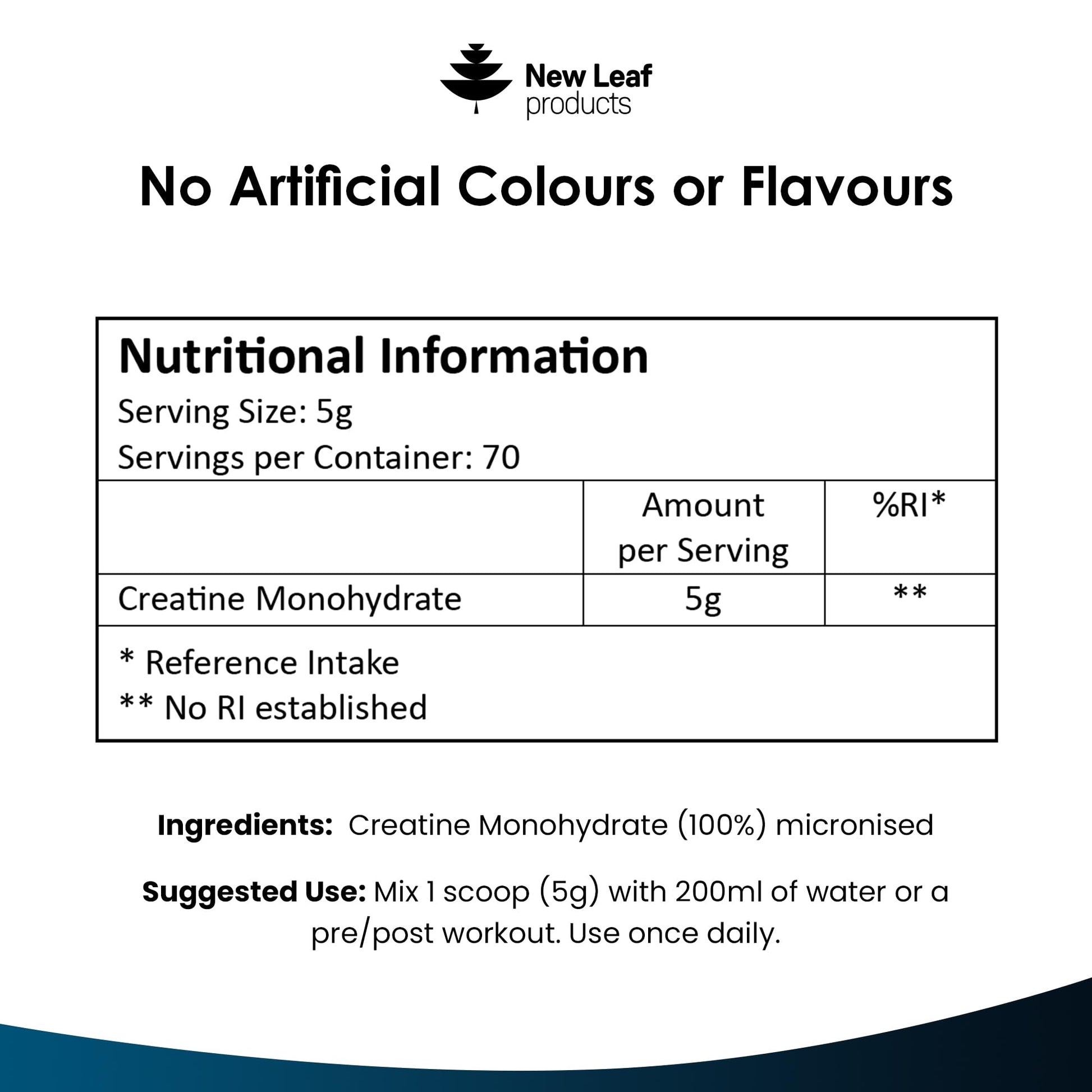 Creatine Monohydrate Powder 100% Pure Micronized Creatine - 350g Increased Absorption NEW LEAF PRODUCTSBuy Supplements Australia