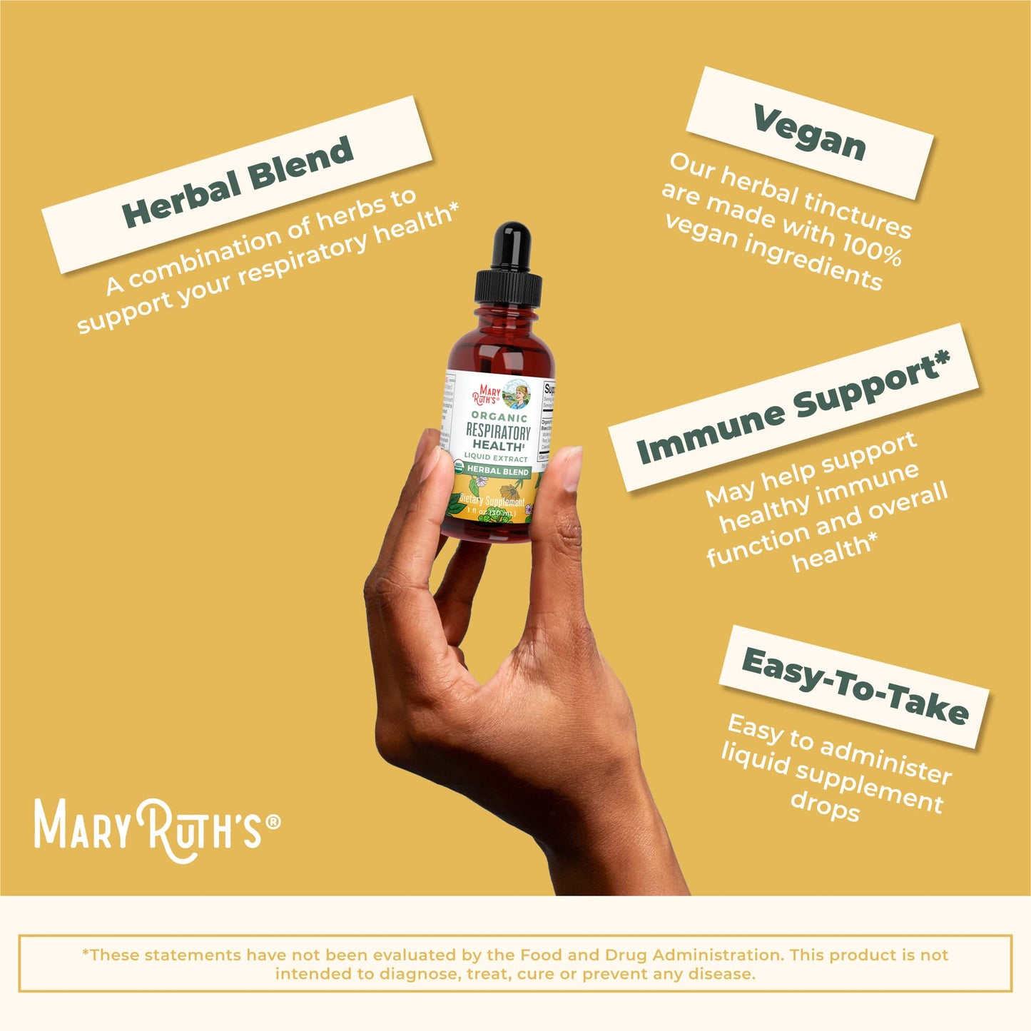 MaryRuth's | USDA Organic Respiratory Health Herbal Supplement Extract MaryRuth OrganicsBuy Supplements Australia