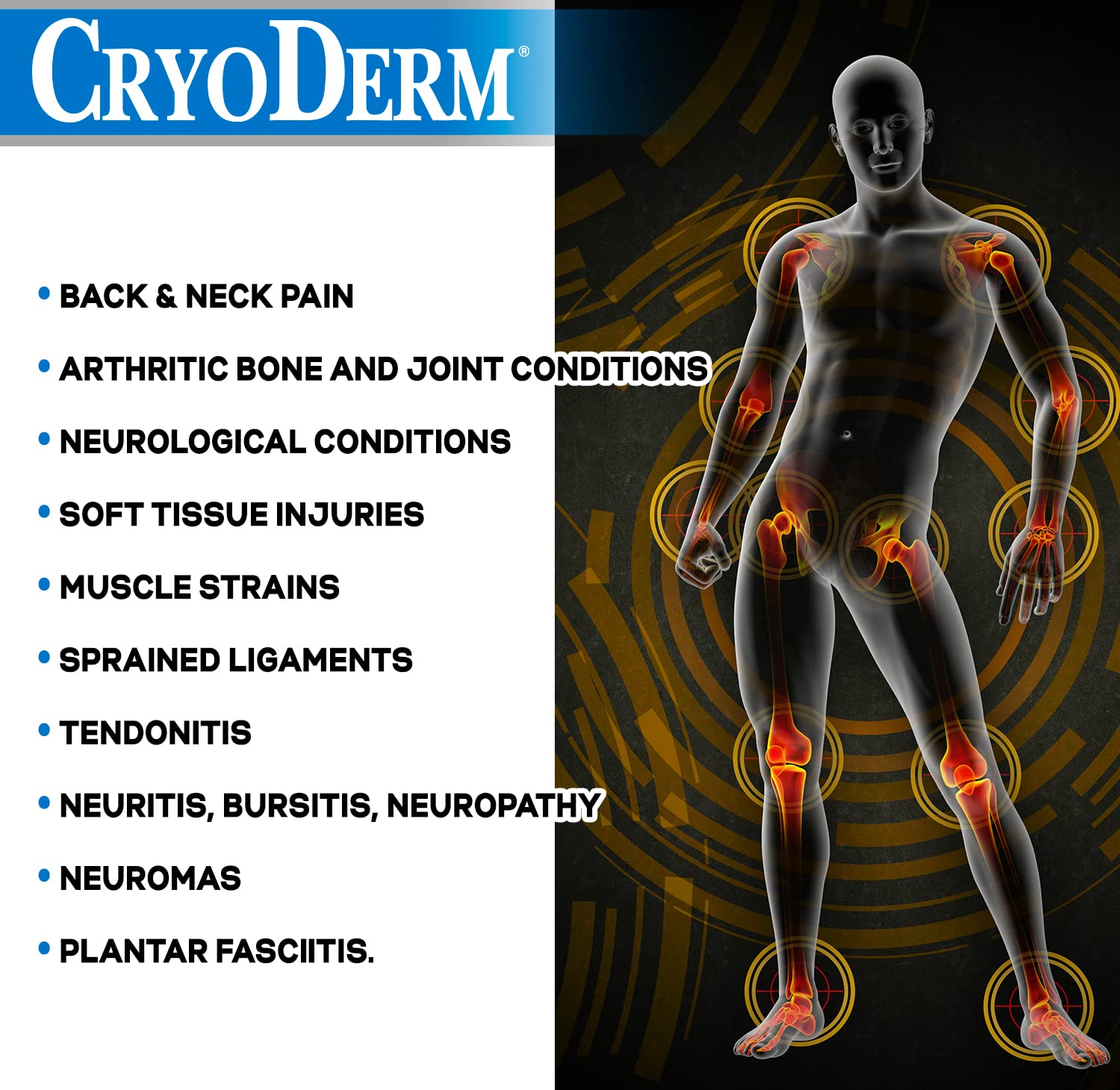 Cryoderm Cold Roll-on 3oz, 2.4 Lb CryoDermBuy Supplements Australia