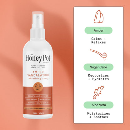 The Honey Pot Company - Refreshing and Restorative Panty and Body Plant-Derived Deodorant Spray The Honey Pot CompanyBuy Supplements Australia