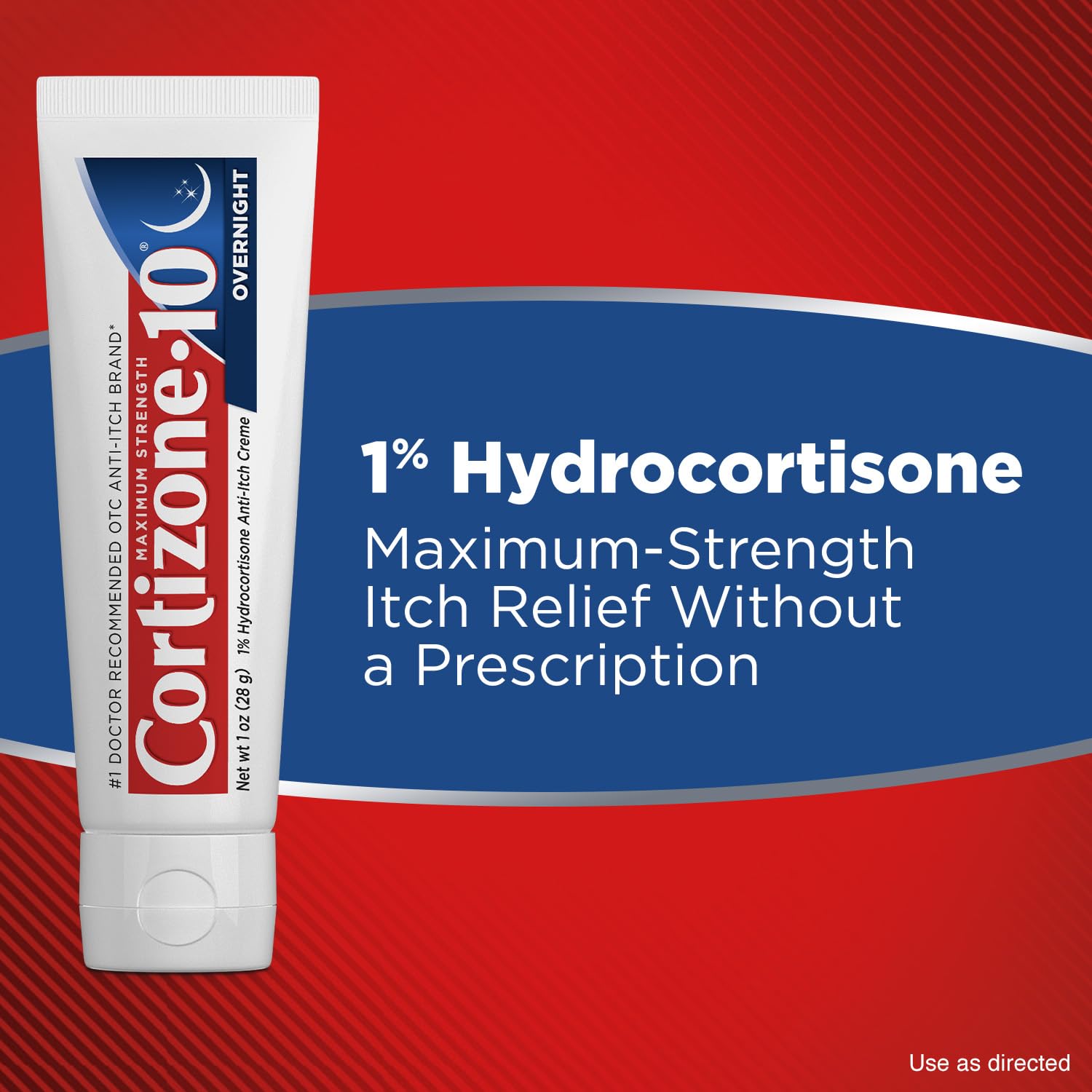Cortizone-10 Maximum Strength Overnight Itch Relief Cream, 1% Hydrocortisone, Fast-Acting, Lavender Scented Anti-Itch Cream for Bug Bites, Rash, Eczema, Psoriasis, Poison Ivy, Oak, Sumac, 1 oz Cortizone 10Buy Supplements Australia