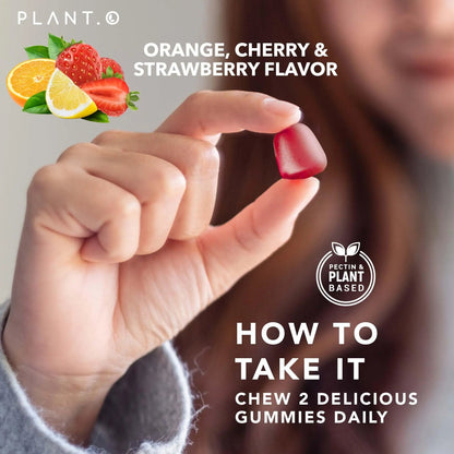 Complete Multivitamin Gummies for Adults – All-in-One Blend of Vitamin A B C D E Zinc and Biotin - Adult Vitamin Gummy for Energy and Immunity PLANT.O NUTRITION