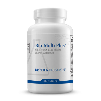BIOTICS RESEARCH Bio-Multi Plus - Robust Foundational Multivitamin/Mineral Formula, Contains Plant-Based Trace Minerals 270 Tablets BIOTICS RESEARCHBuy Supplements Australia