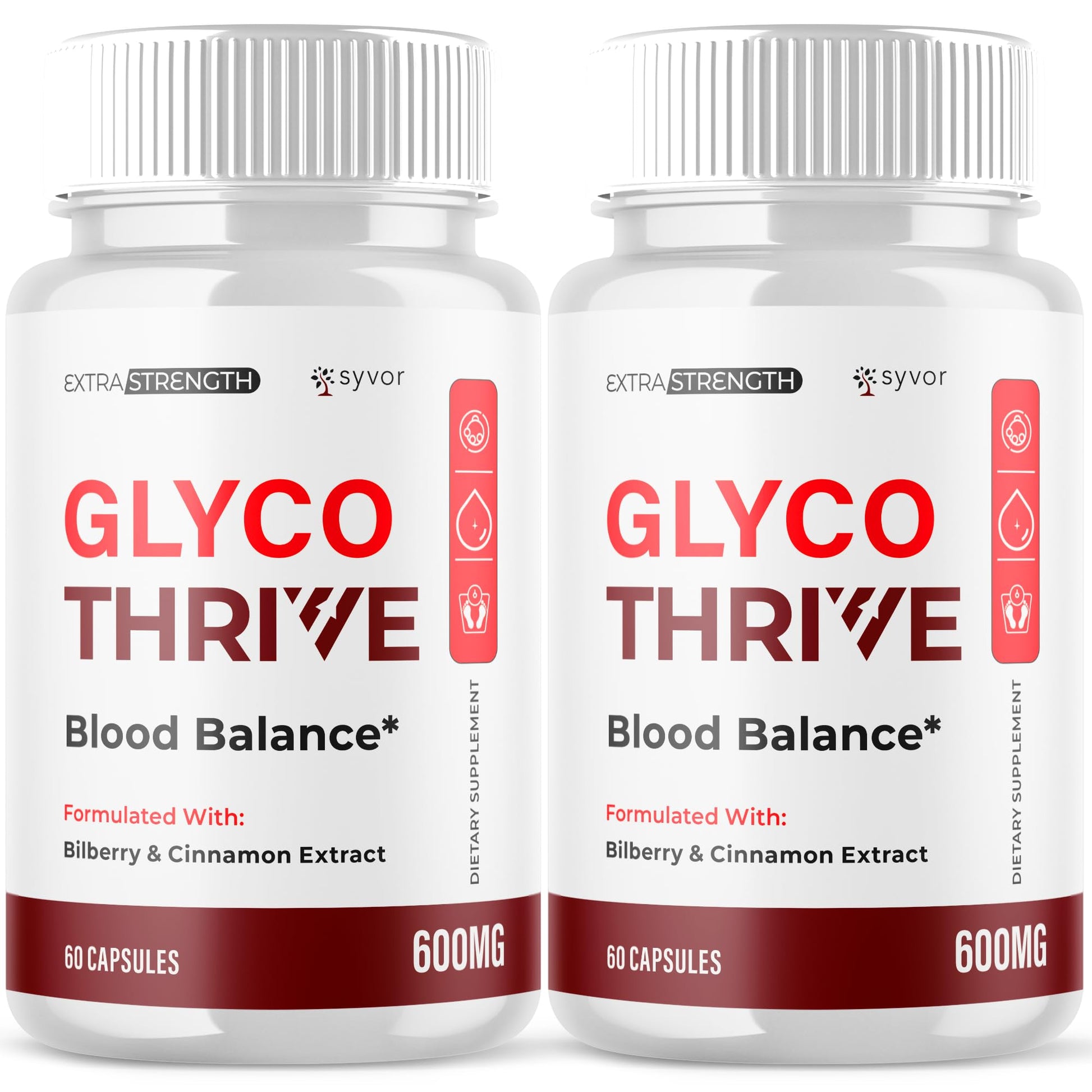 (2 Pack) Glyco Thrive Capsules, Official GlycoThrive Glycogen Support Pills with All Natural Ingredients, Advanced Formula Health Supplement with Max Strength Vitamins for Women & Men (120 Capsules) SyvorBuy Supplements Australia