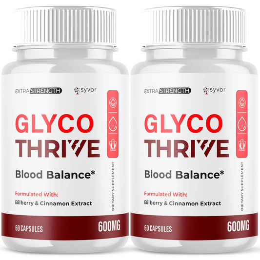 (2 Pack) Glyco Thrive Capsules, Official GlycoThrive Glycogen Support Pills with All Natural Ingredients, Advanced Formula Health Supplement with Max Strength Vitamins for Women & Men (120 Capsules) SyvorBuy Supplements Australia
