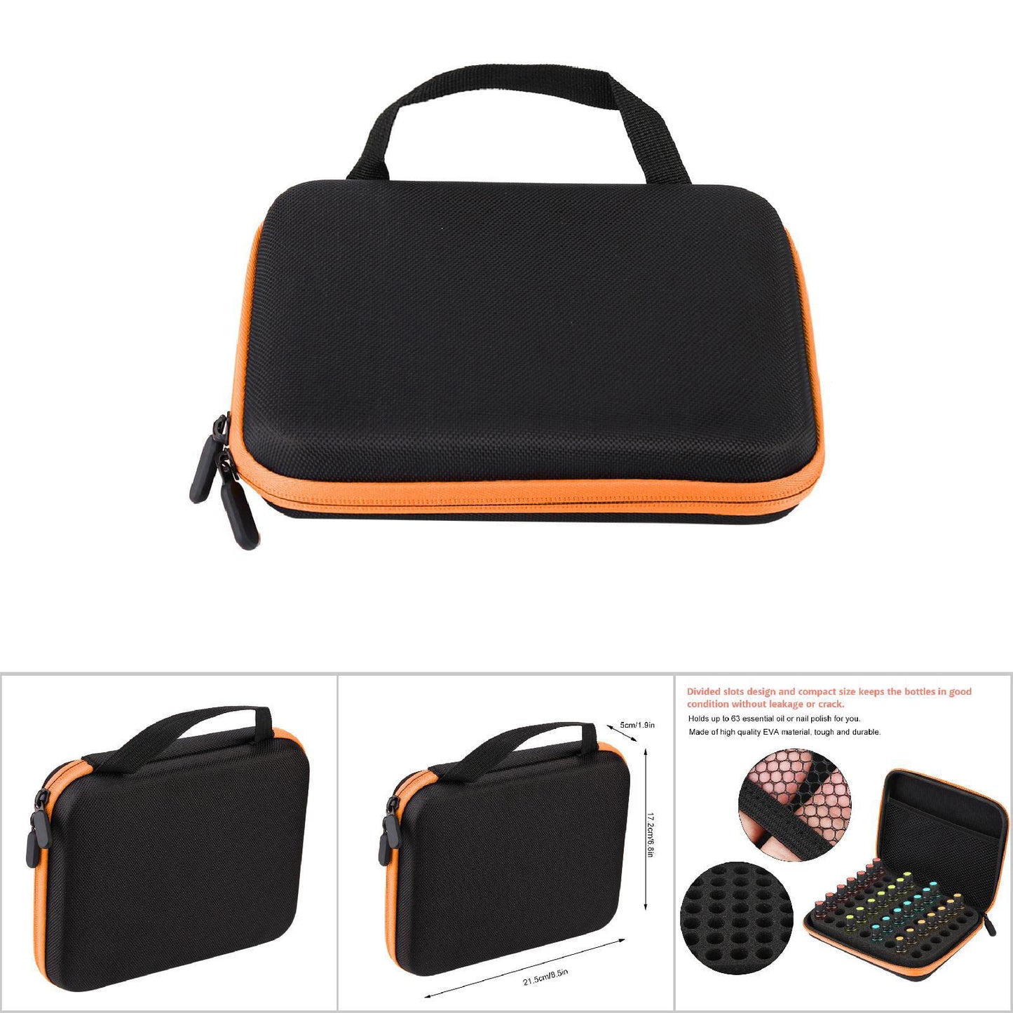 Essential Oil Storage Holder Organizer Carrying Case, Essential Oils Box Holds 63 Bottles GOTOTOPBuy Supplements Australia