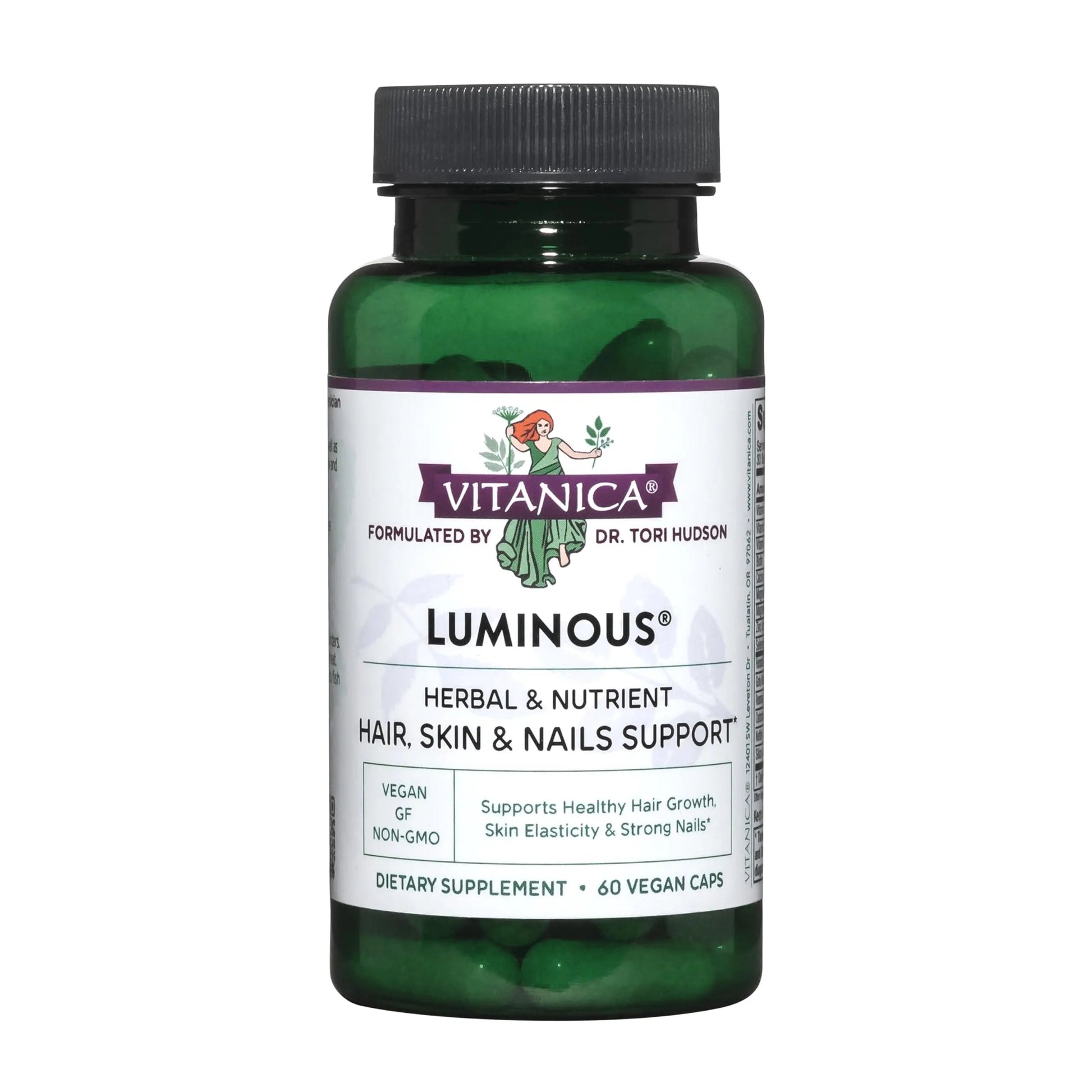 Vitanica, Luminous, Hair, Skin and Nail Support, Vegan, 60 Capsules VitanicaBuy Supplements Australia