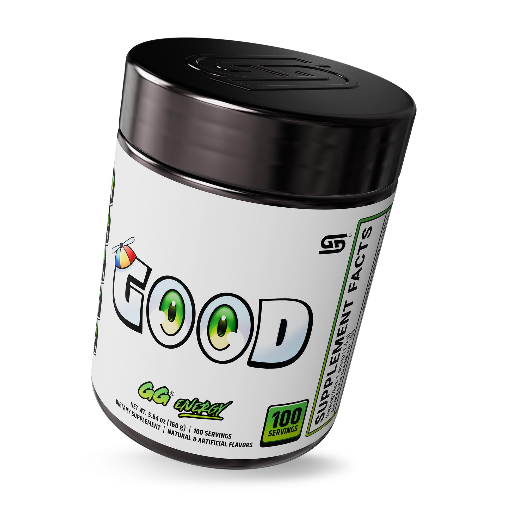 Gamer Supps GG Energy - Good by SMii7Y (100 Servings) - Keto Friendly Gaming Energy and Nootropic Blend, Sugar Free + Organic Caffeine + Vitamins + Immune Support, Powder Drink Gamer SuppsBuy Supplements Australia