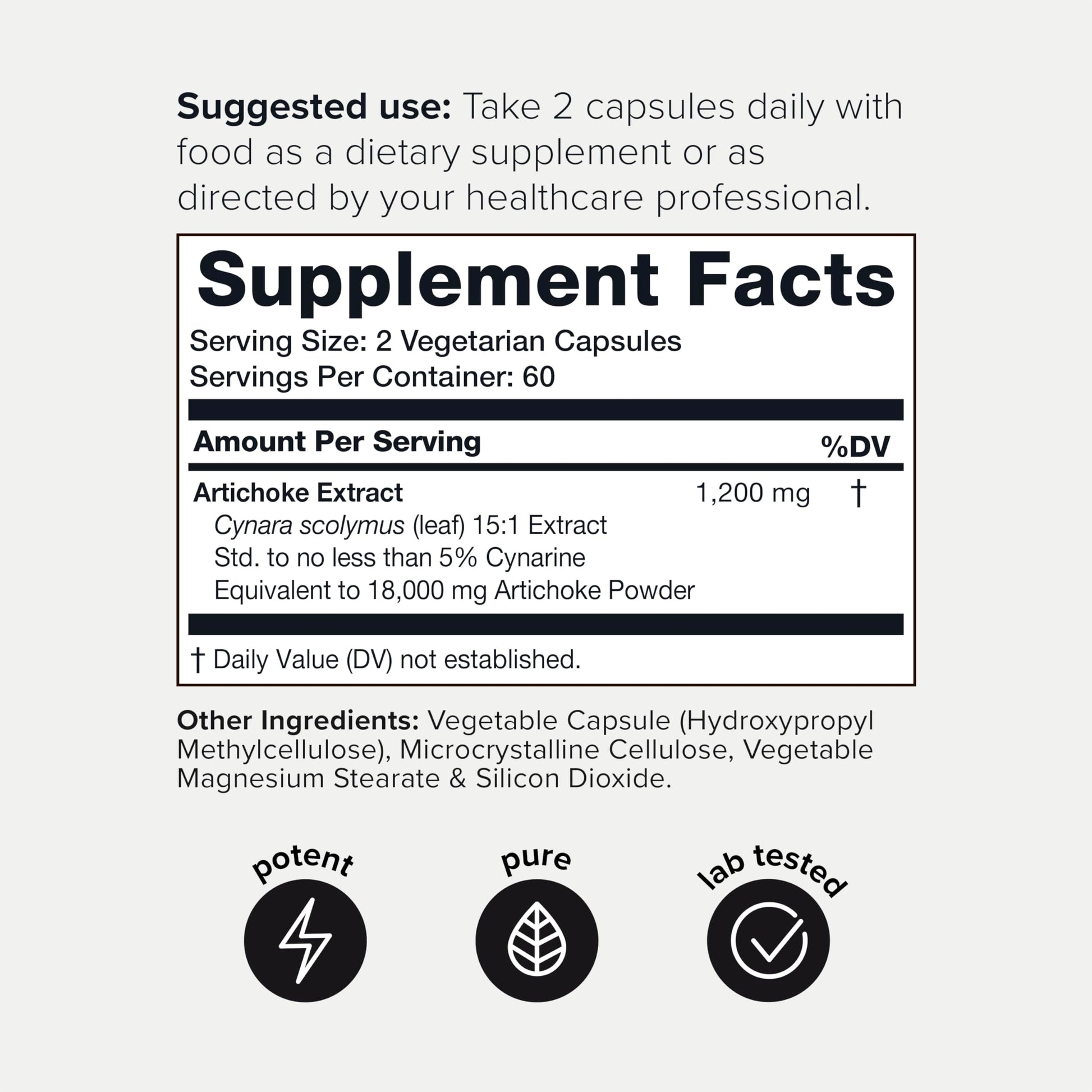 Toniiq 18,000mg 15x Concentrated Artichoke Extract Capsules - Ultra Concentrated ToniiqBuy Supplements Australia
