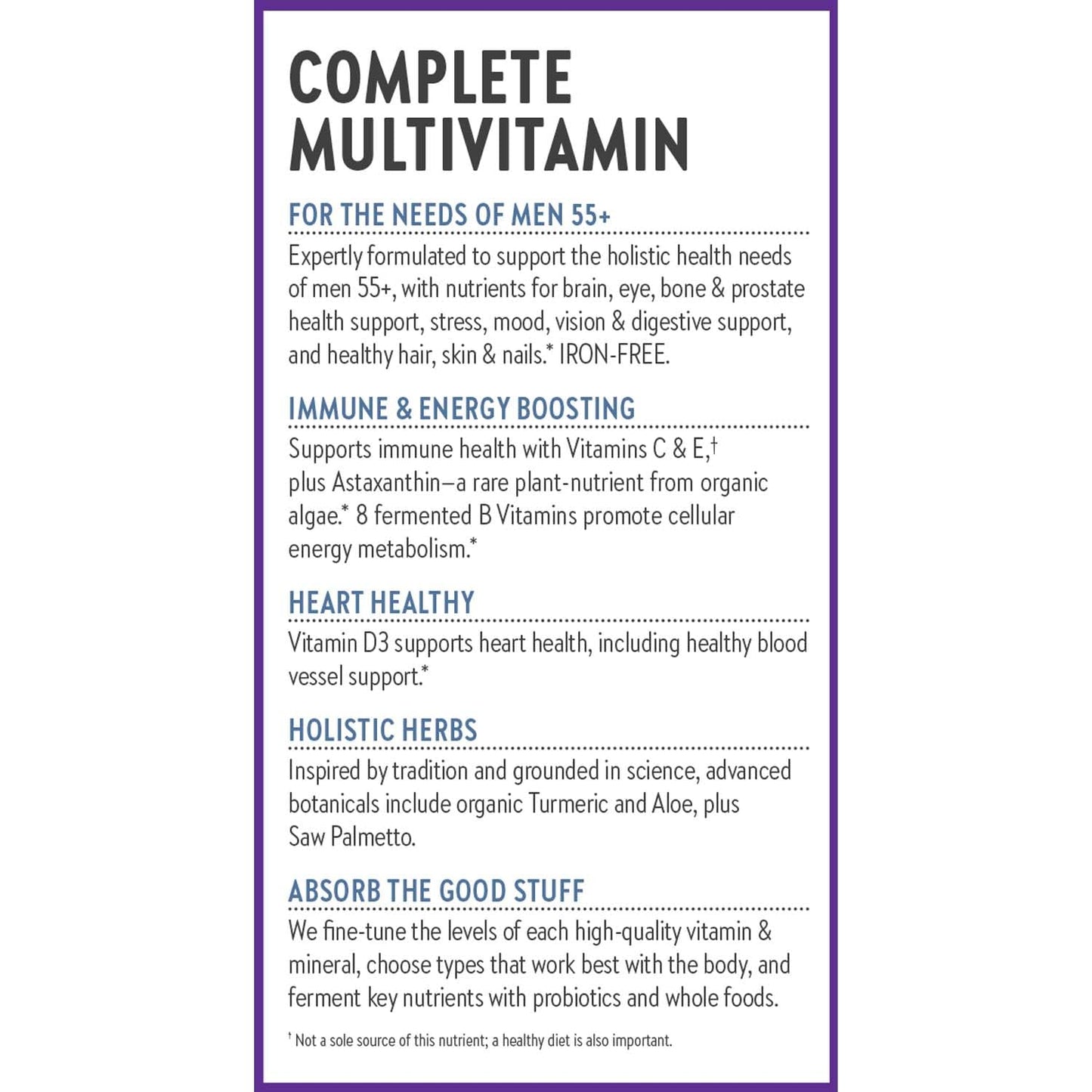New Chapter Multivitamin for Men 50 Plus + Immune Support - Every Man's One Daily 55+ with Fermented Probiotics + Whole Foods + Astaxanthin New ChapterBuy Supplements Australia