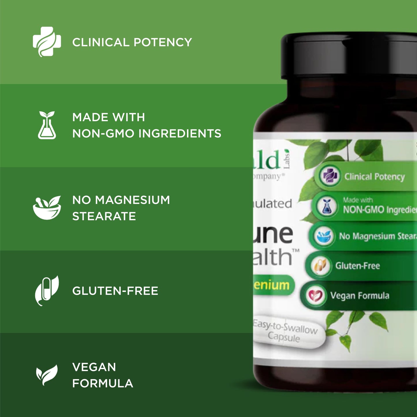 Emerald Labs HashiMune Health - Vegan Thyroid & Immune Support Supplement - Includes SelenoExcell Selenium & Myo-Inositol - 60 Vegetable Capsules (30-Day Supply) EMERALD LABSBuy Supplements Australia