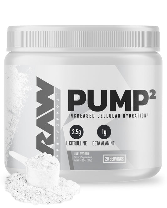 RAW Pump2 Pre Workout | Glycerol Pump Pre Workout Supplement, Pair Pump Supplement for Best Results Or Any Preworkout Powder | Enhanced Hydratio