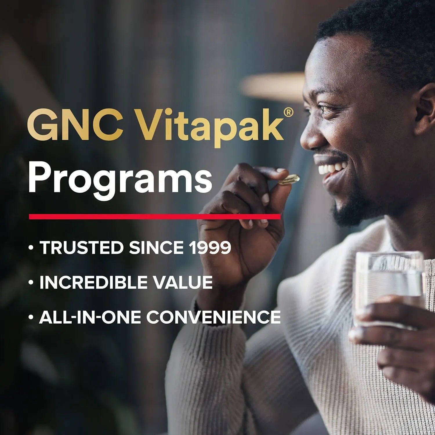 Mega Men Sport Vitapak Program, Convenient Complete Nutrition, 4 Products in 1 Packet, Athletic Performance, Energy, Recovery GNC