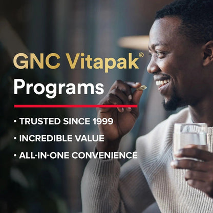 Mega Men Sport Vitapak Program, Convenient Complete Nutrition, 4 Products in 1 Packet, Athletic Performance, Energy, Recovery GNC