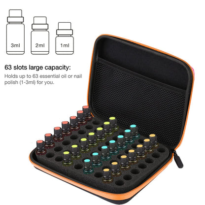 Essential Oil Storage Holder Organizer Carrying Case, Essential Oils Box Holds 63 Bottles GOTOTOPBuy Supplements Australia