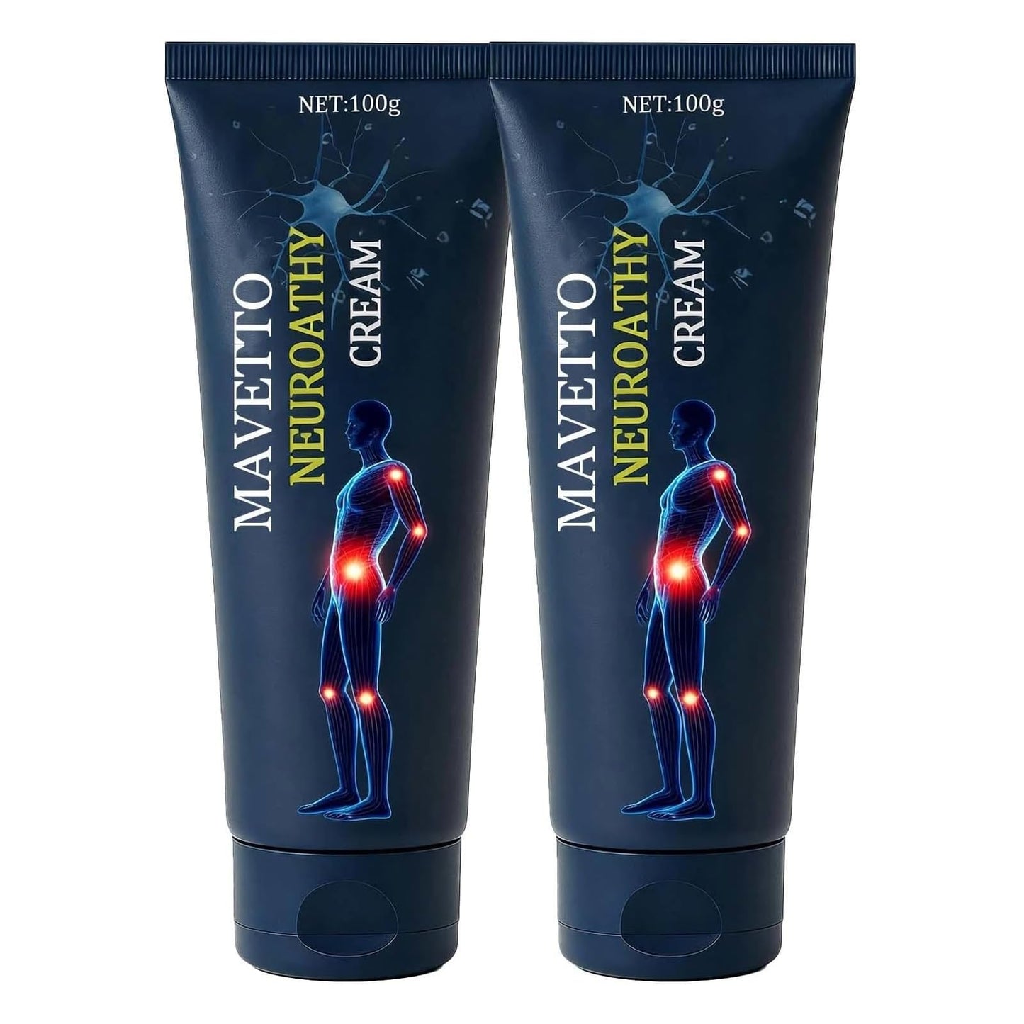 ReviveNerve Capsacare Neuropathy Relief Cream, Fast-Absorbing Soothing Cream with Capsaicin, Arnica, Menthol, MSM & Glucosamine for Feet, Hands, Legs, Muscles, Joints and Back (2pcs) ReviveNerveBuy Supplements Australia