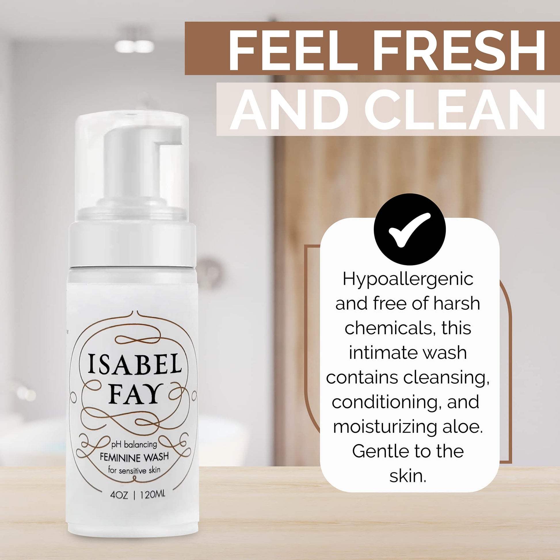 Isabel Fay ph Balanced Feminine Intimate Foam Wash gentle and safe for sensitive skin Isabel FayBuy Supplements Australia