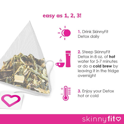 SkinnyFit Detox Tea: All-Natural, Laxative-Free, Supports A Healthy Weight