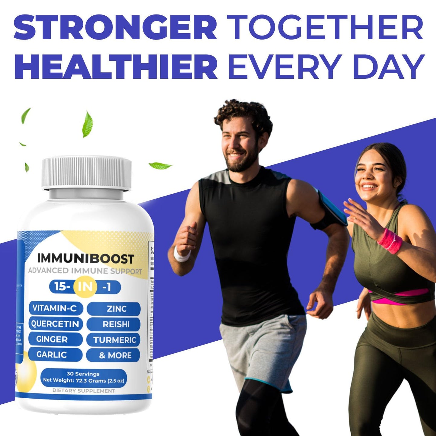 15 in 1 Immune Support Supplement 120 Capsules with Powerful Blend of Turmeric, Ginger, Vitamin C and Zinc Immune Booster for Adults ImmuniBoostBuy Supplements Australia