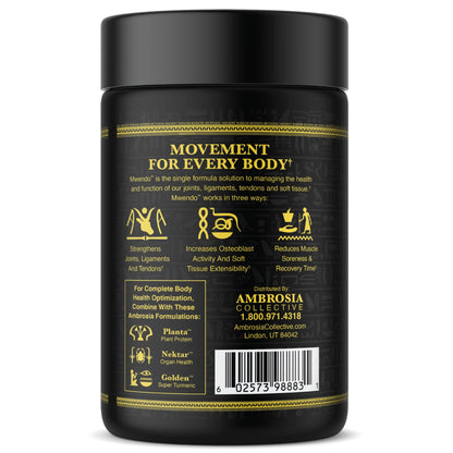 Ambrosia Mwendo - Joint & Ligament Repair | Strengthen Tendons & Increase Soft Tissue Extensibility | Muscle Soreness, & Recovery Time with BioCell Collagen | 90 Veggie Capsules AmbrosiaBuy Supplements Australia