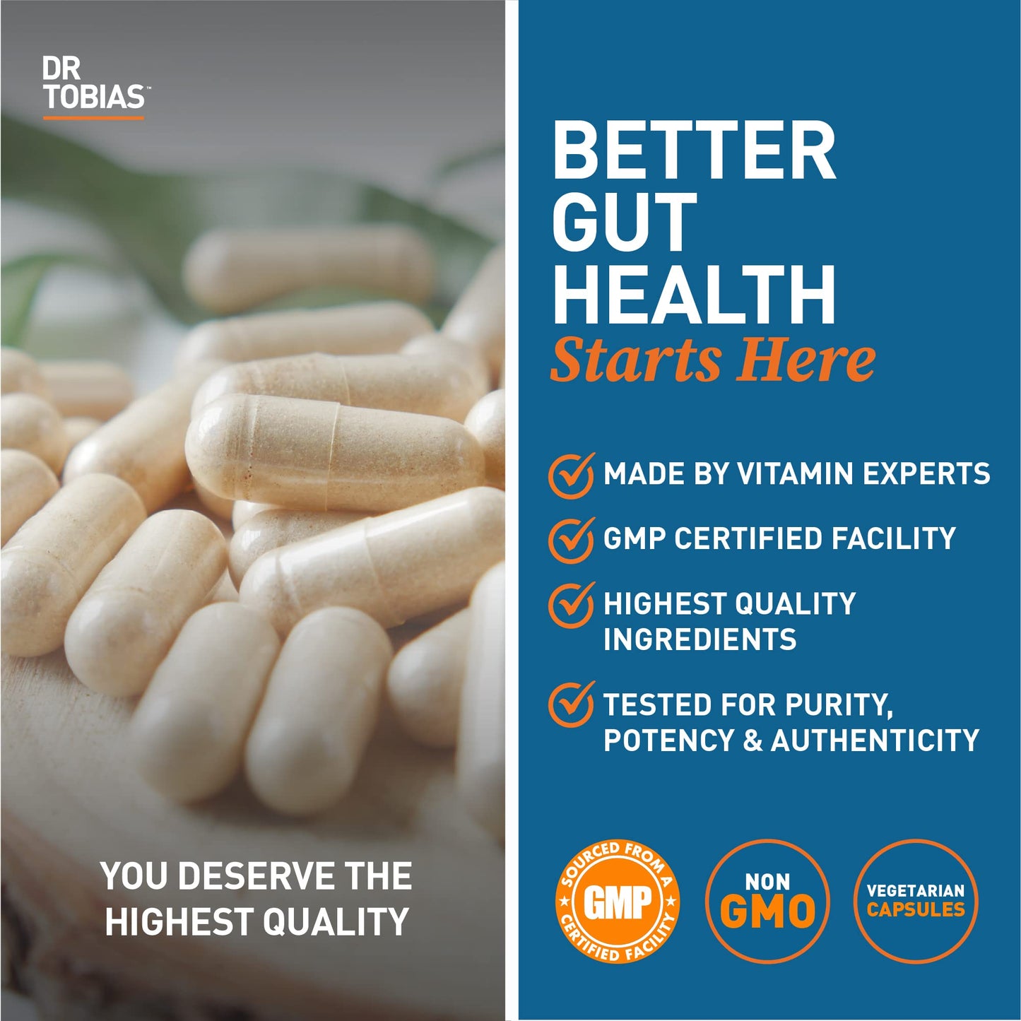 Dr. Tobias Deep Immune Probiotics & Prebiotics, 4.4 Billion CFU Probiotics for Women Dr. TobiasBuy Supplements Australia