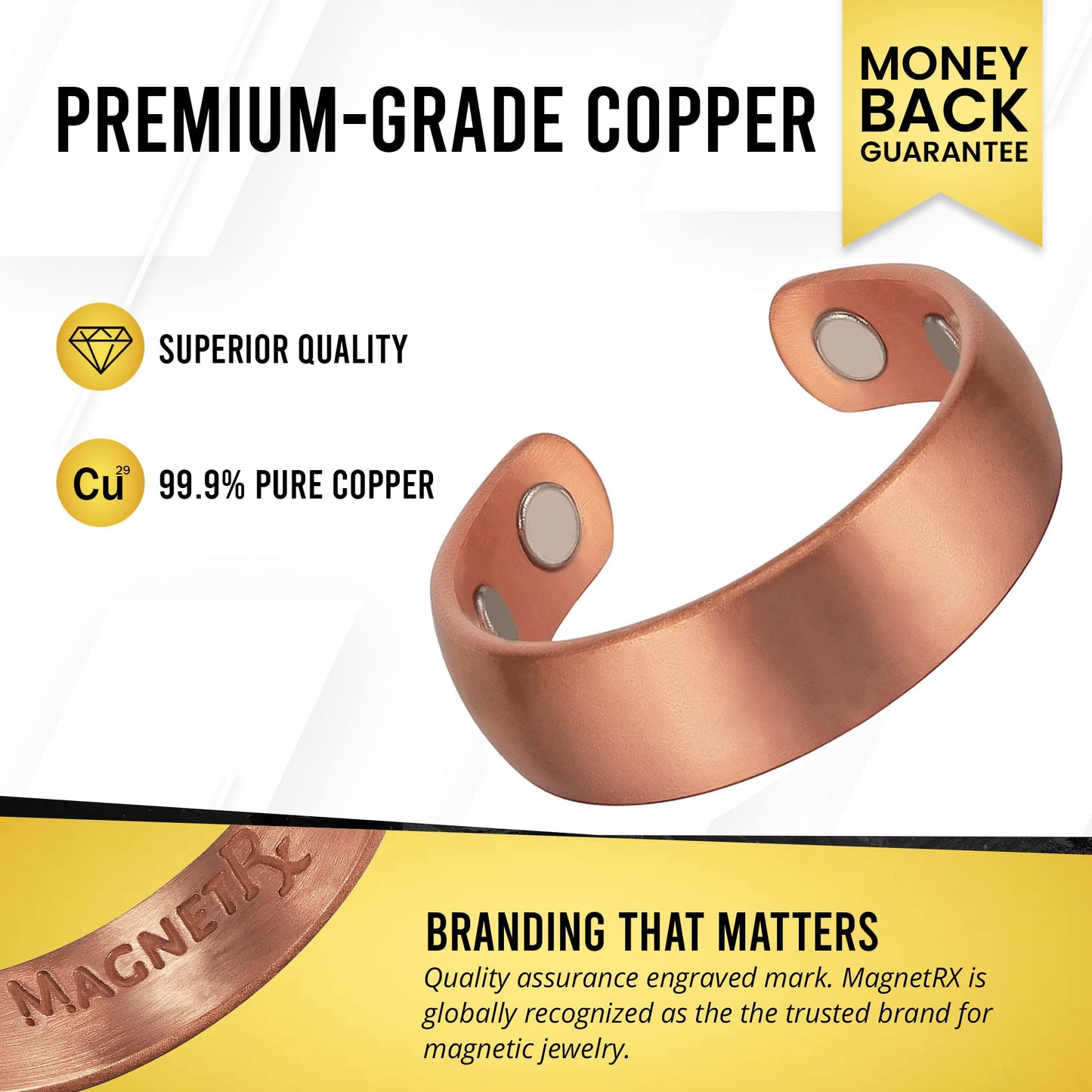 MagnetRX® Magnetic Copper Ring – Elegant Magnetic Rings – Copper Rings for Women & Men MagnetRXBuy Supplements Australia