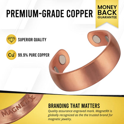 MagnetRX® Magnetic Copper Ring – Elegant Magnetic Rings – Copper Rings for Women & Men MagnetRXBuy Supplements Australia