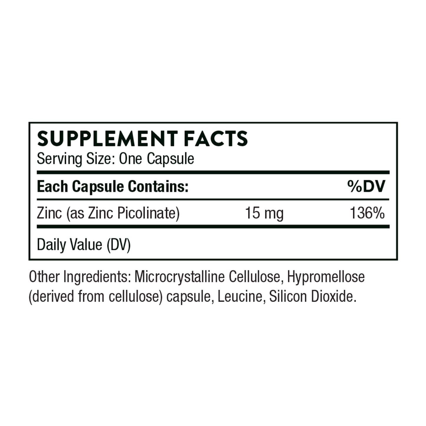 Thorne Zinc Picolinate 15mg - Highly Absorbable Zinc Supplement - Supports Wellness THORNEBuy Supplements Australia