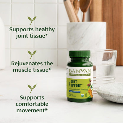 Banyan Botanicals Organic Joint Support–Advanced Mobility & Flexibility Supplement with Boswellia,Guggulu Resin & Turmeric–Natural Lubrication for Cartilage, Bones & Muscles-90 Tablets-USDA Organic Banyan BotanicalsBuy Supplements Australia