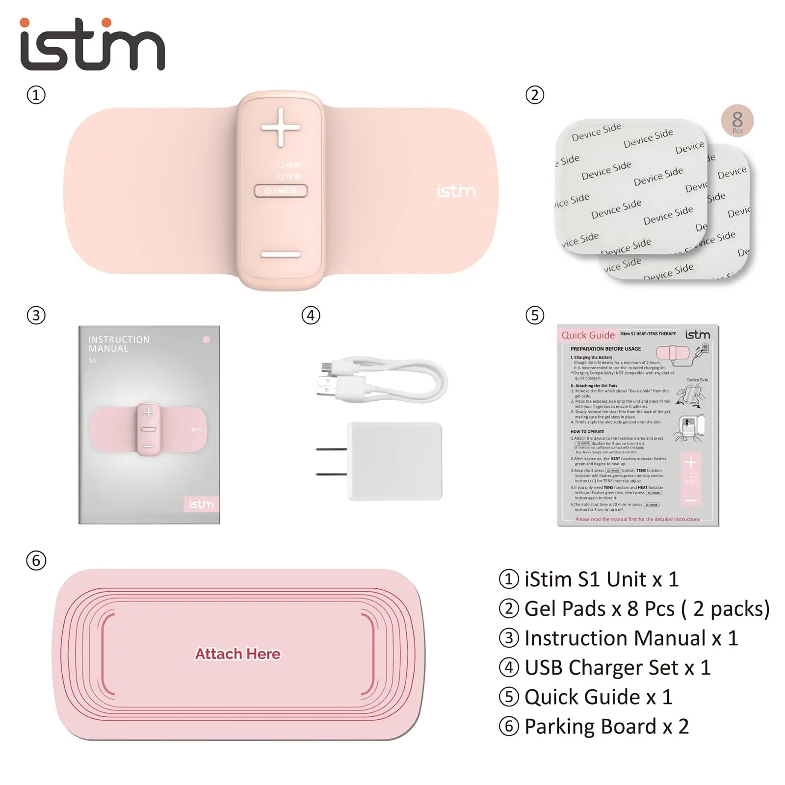 iStim S1 Wireless TENS Unit for Menstrual Relief – Period Pain Relief Device for Period Cramps and Back Pain, TENS Machine with Heat, Rechargeable Drug-Free TENS Massager with Japanese Gel Pads iSTIMBuy Supplements Australia