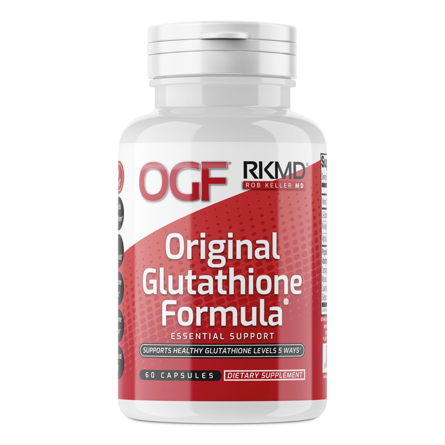 Original Glutathione Formula Essential Support, RobKellerMD, Advanced Antioxidant Formula, Helps Body Produce Glutathione Naturally for Detox, Immune Health, Mental Clarity, & Daily Wellness, 60 caps Rob Keller MDBuy Supplements Australia