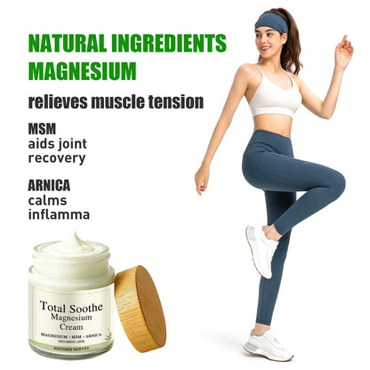 TotalRelief Magnesium Cream - MSM & Arnica – Fast Absorbing, Joint Relief Cream with Mineral Delivery Formula,Non-Greasy Topical for Everyday Joint & Muscle Comfort GenericBuy Supplements Australia