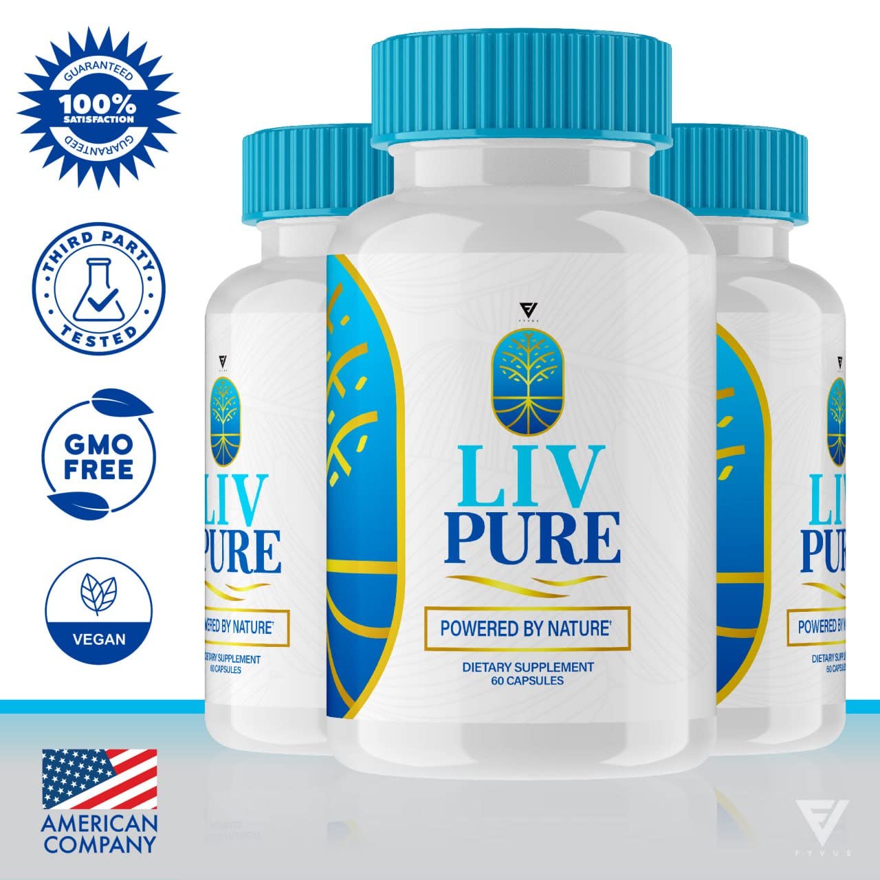 (3 Pack) Liv Pure Pills, Livpure Liver Detox Cleanse Management Capsules Advanced Formula Supplement FyvusBuy Supplements Australia