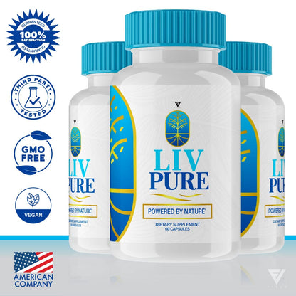 (3 Pack) Liv Pure Pills, Livpure Liver Detox Cleanse Management Capsules Advanced Formula Supplement FyvusBuy Supplements Australia