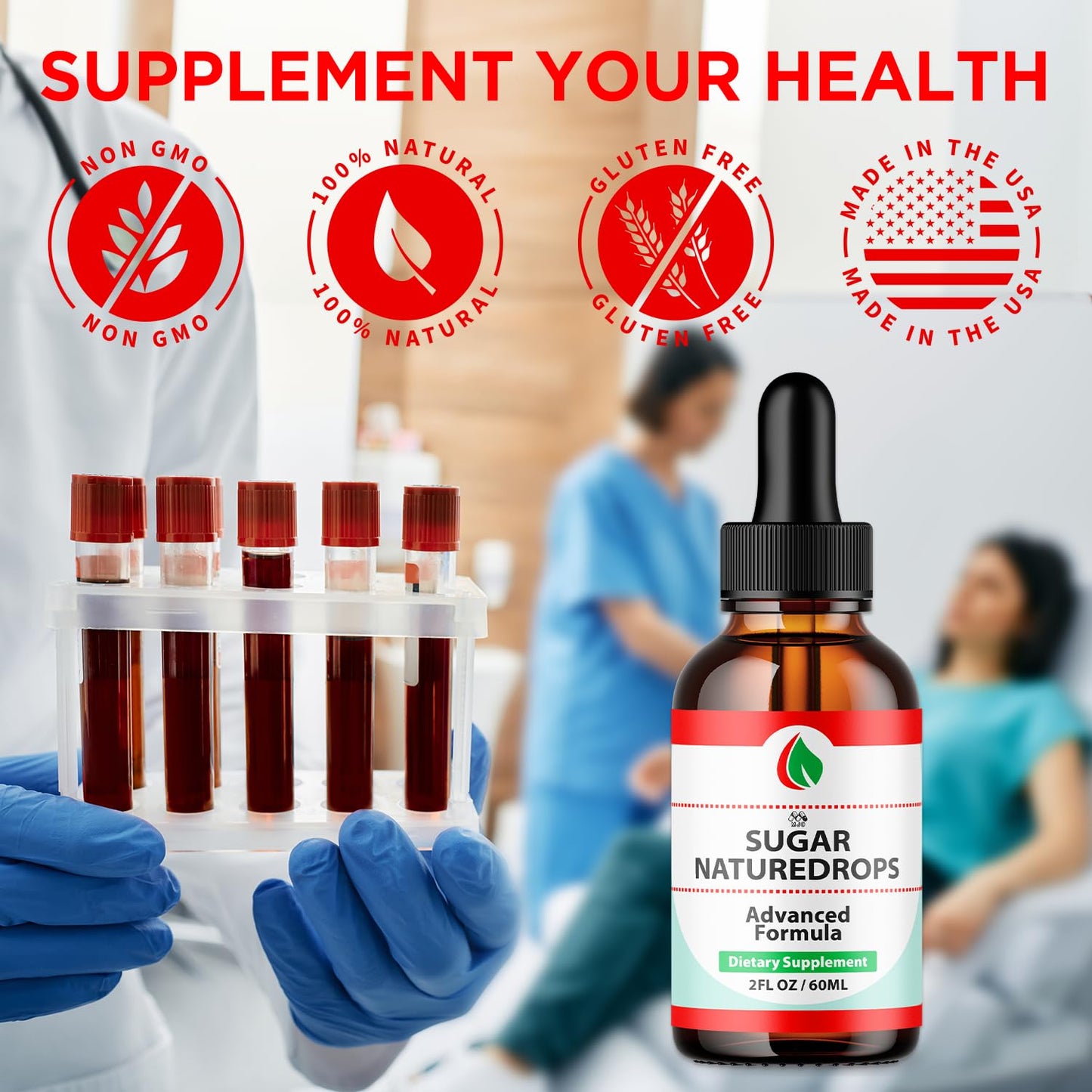 Sugar Nature Drops, Official SugarNature Blood Health Support Drops with All Natural Ingredients, Sugar Nature Liquid Supplement Optimal Health & Wellness Support with Premium Vitamins (30 Servings) MJOBuy Supplements Australia