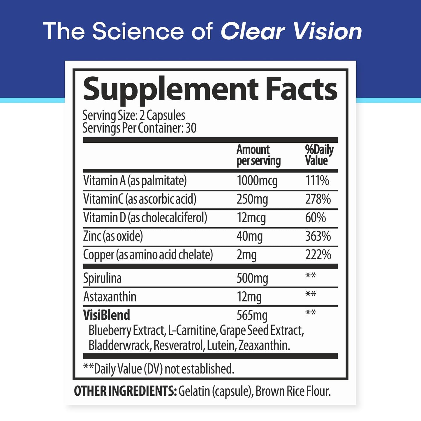 VisiUltra Eye Health Supplement – 14 Essential nutrients for Clear Vision, Blue Light Protection, and Long-Term Eye Health. Supports Clarity and Eye Wellness. 60 Capsules. (1 Pack) VisiUltraBuy Supplements Australia
