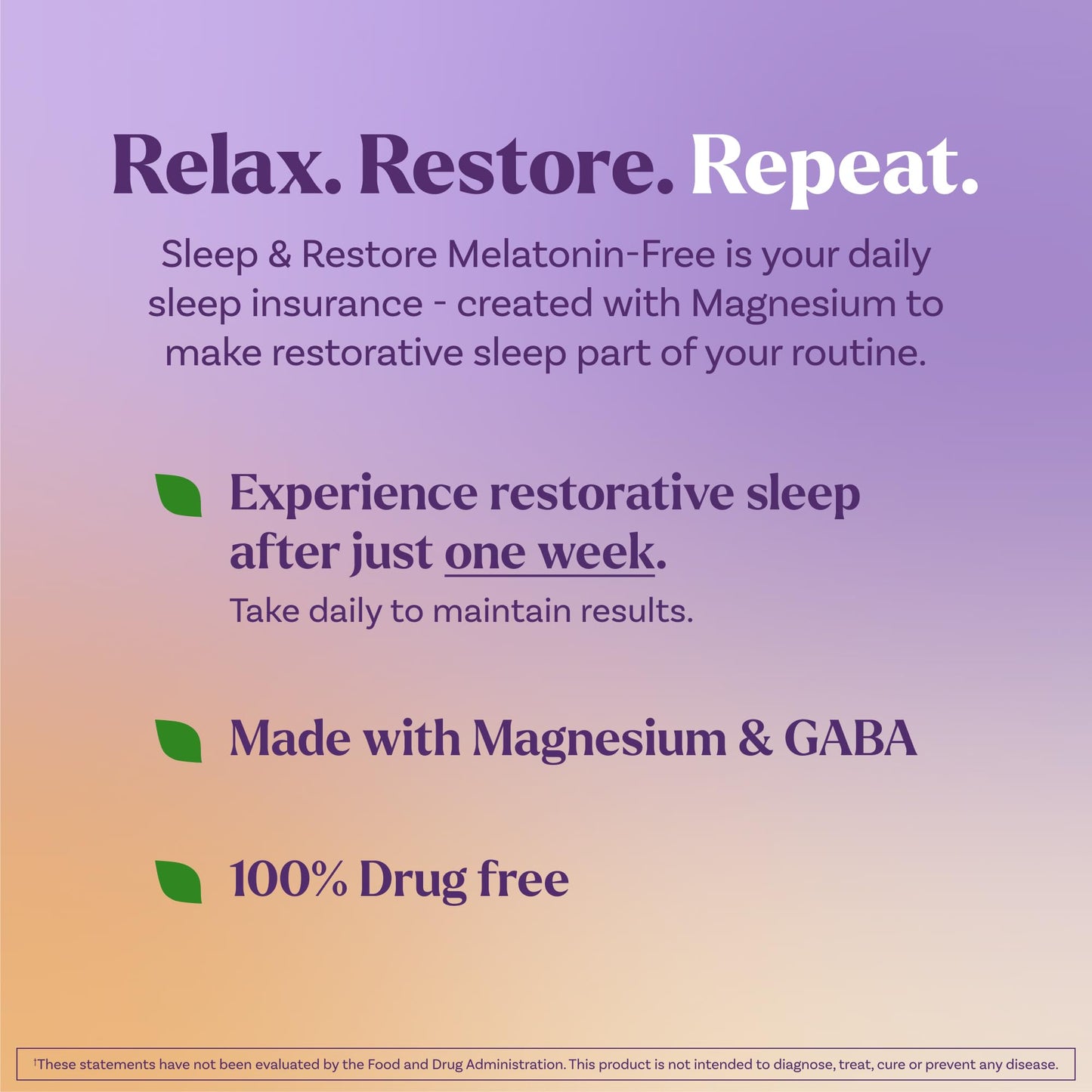 Natrol Sleep & Restore Magnesium Glycinate Blend Gummies, Magnesium for Sleep Aids for Adults, Melatonin-Free, Cherry Flavored, 30 Day Supply NatrolBuy Supplements Australia