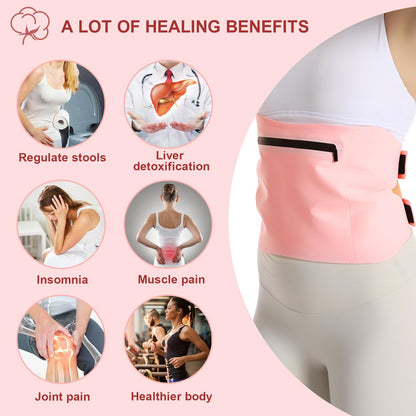 YEEYAA 2 Pcs Castor Oil Pack, Castor Oil Pack Wrap Plus Size for Waist and Neck YEEYAABuy Supplements Australia