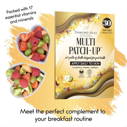 Diamond Hills Multi Patch-Up – 30ct Daily Patches – No Calories & Sugar Free Diamond Hills