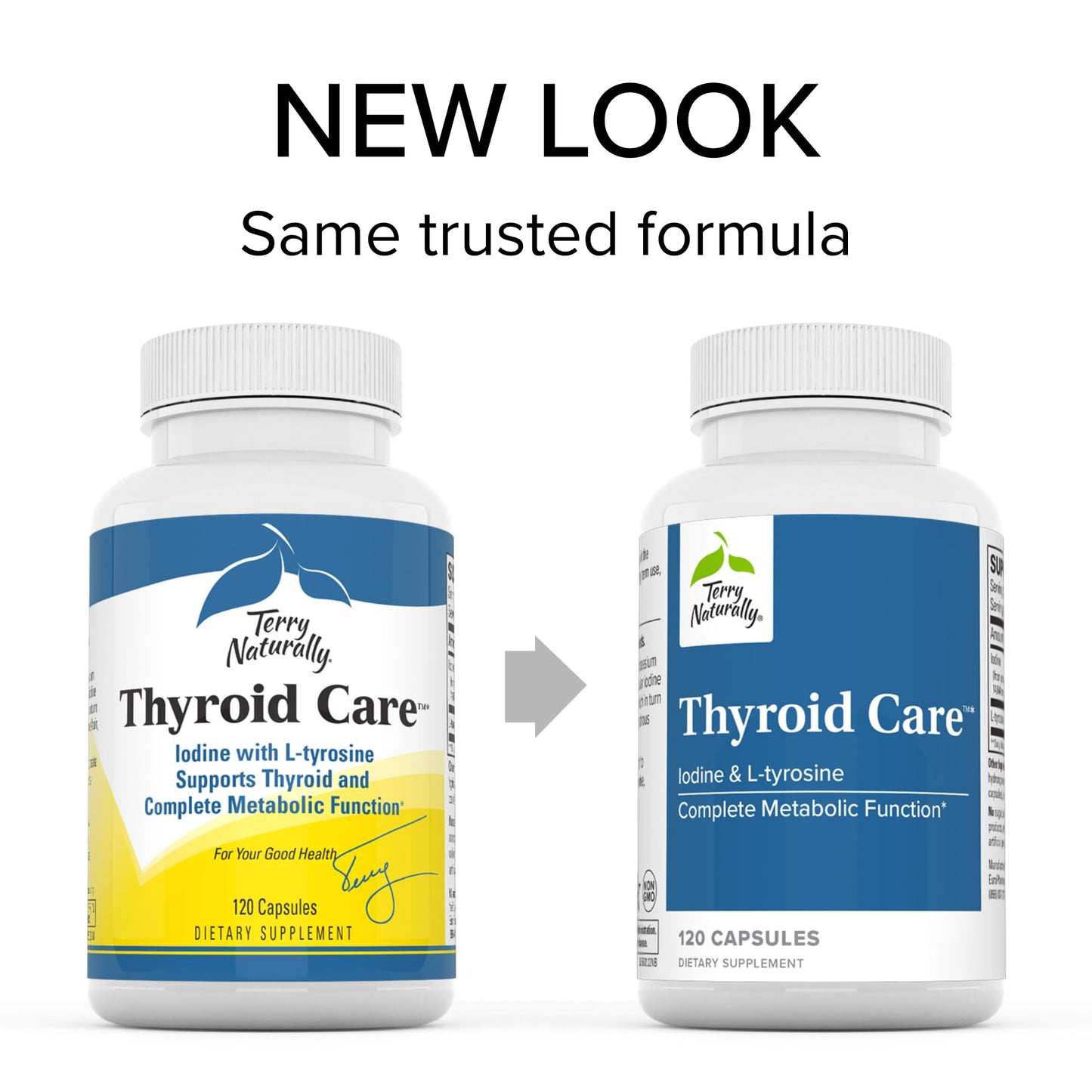 Terry Naturally Thyroid Care - 120 Capsules - Complete Metabolic Function - with Iodine Terry NaturallyBuy Supplements Australia