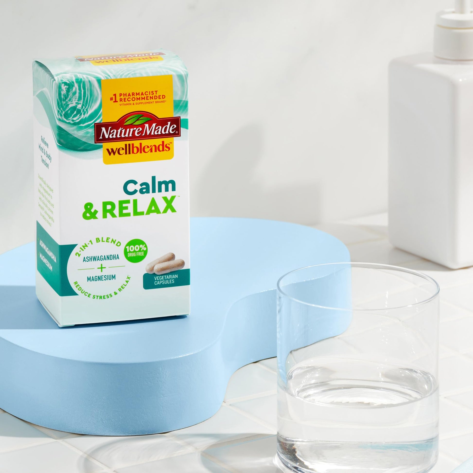 Nature Made Wellblends Calm & Relax, Ashwagandha 125 mg, Magnesium 300 mg Nature MadeBuy Supplements Australia