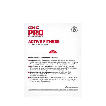GNC Pro Performance Active Fitness Vitapak Program | 30 Servings GNC