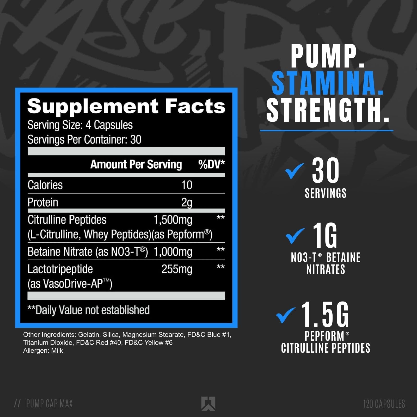 RYSE Up Supplements Project Blackout Pump Cap Max | Stimulant Free Pump Formula RYSE Up SupplementsBuy Supplements Australia