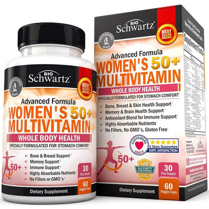 BioSchwartz Daily Fruits and Veggies Supplement for Women and Men (1 Month Supply) Plus Daily Multivitamin BioSchwartz