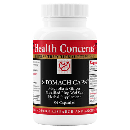 Health Concerns Stomach Caps – Digestive Support & Gut Health – Bloating & Gas Relief – Ginger & Magnolia Bark Chinese Herbal Supplement for Men & Women – Modified Ping Wei San – 90 Capsules Health ConcernsBuy Supplements Australia