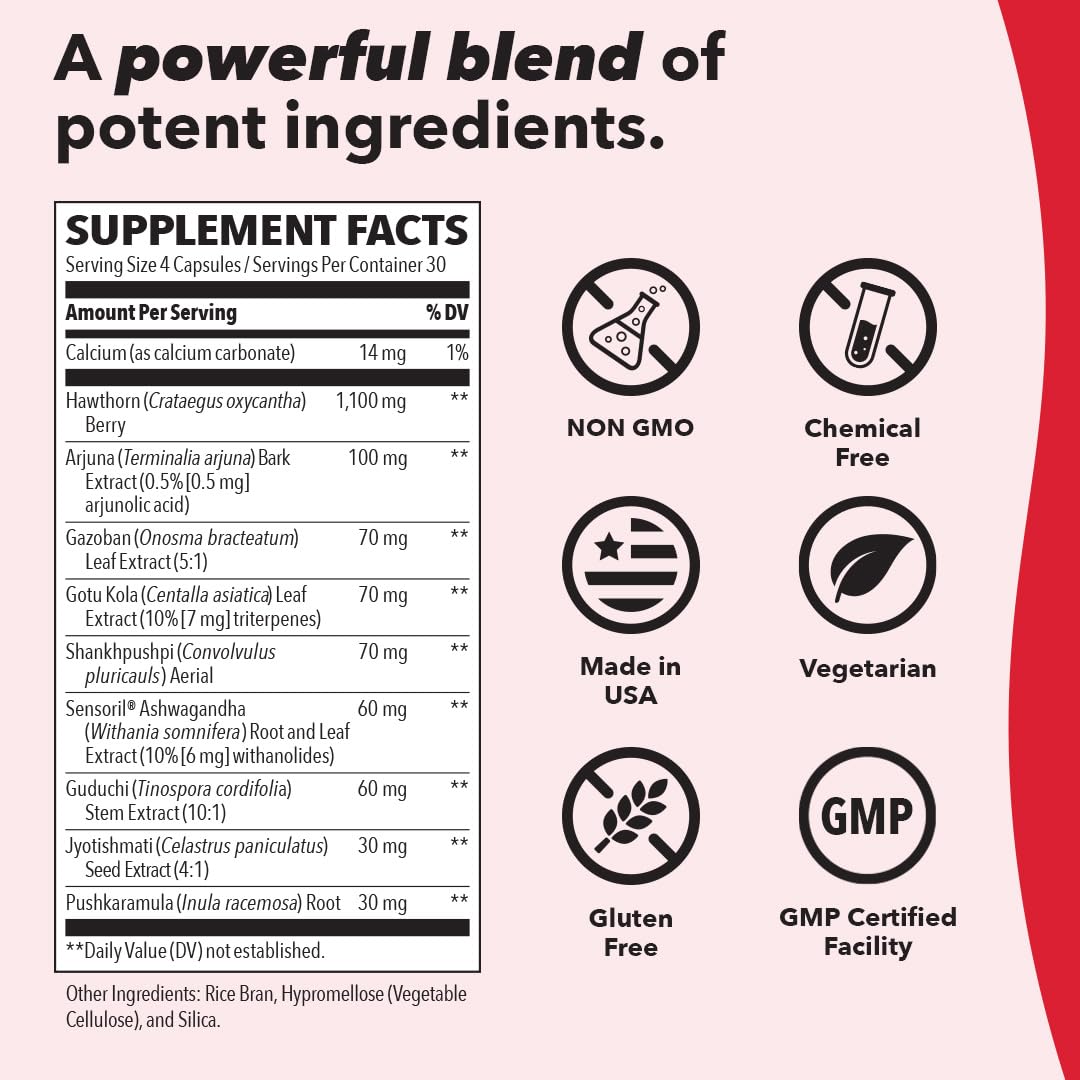 LifeSeasons B/P Stabili-T - Blood Pressure Support - Vitamin Supplement for Healthy Heart & Circulation - Ashwagandha, Arjuna & Hawthorn Berry - 240 Capsules LifeSeasonsBuy Supplements Australia